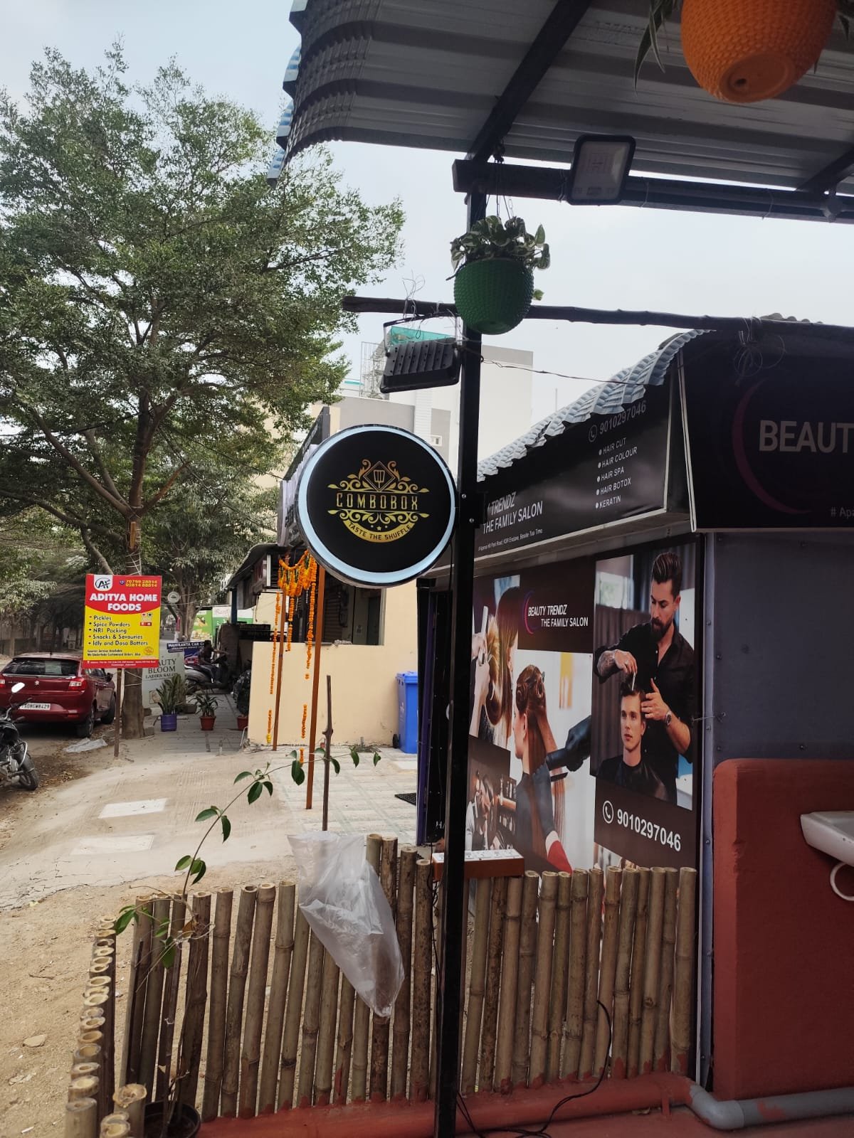 Illuminated Combobox projecting sign installed in Hyderabad